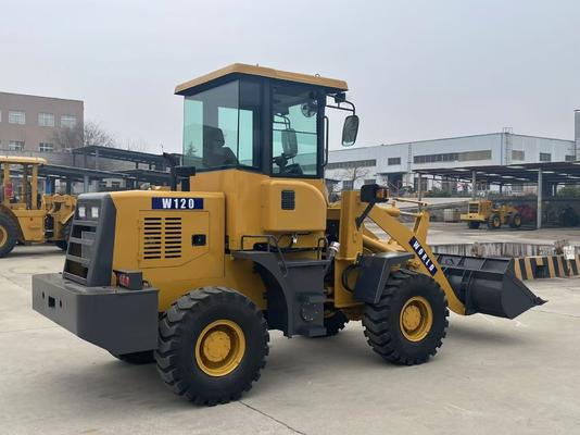 Cargador delantero W120 Peso de operación 2 toneladas para la cantera de la cantera agrícola 0.6 m3 0.8 m3