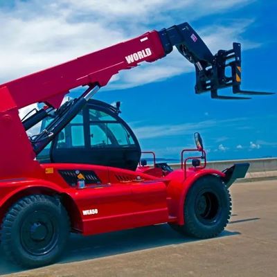 Carretilla elevadora telescópica del controlador de la certificación de Ton Rough Terrain Forklift With del mundo 5
