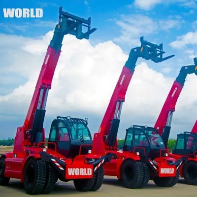 Carretilla elevadora telescópica del controlador de la certificación de Ton Rough Terrain Forklift With del mundo 5