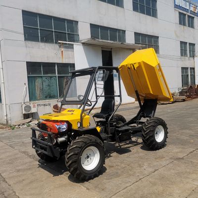 Terreno de goma amarillo de Mini Small Tractors For All del tractor de la pista