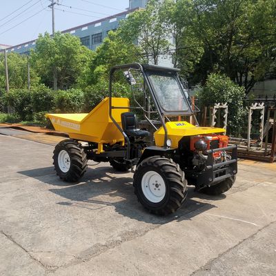 Terreno de goma amarillo de Mini Small Tractors For All del tractor de la pista