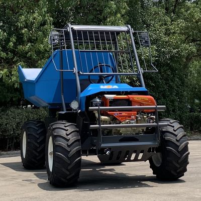 Mini Agriculture Tractor Articulated Steering verde con el motor de oro de los pescados