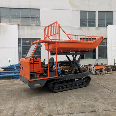 descargador del aceite de palma de Mini Dumper 4wd de la correa eslabonada de 2800m m con la elevación de Scissior