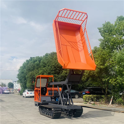 Uno mismo del jardín que carga el contenedor de la elevación de Mini Dumper Crawler Type With