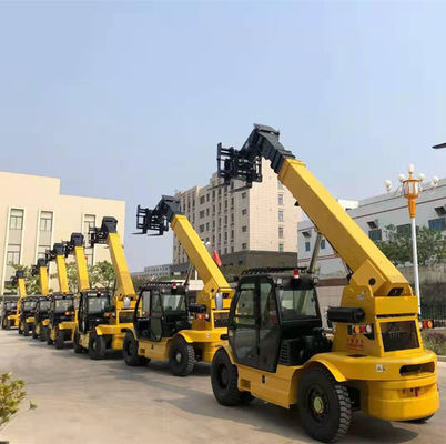 9 controlador telescópico telescópico del auge de Telehandler 5ton de la carretilla elevadora del metro