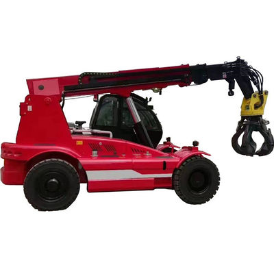 impulsión telescópica de 10ton Crane Loader Mini Front Wheel de poco ruido