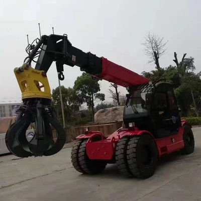 impulsión telescópica de 10ton Crane Loader Mini Front Wheel de poco ruido