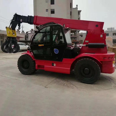 impulsión telescópica de 10ton Crane Loader Mini Front Wheel de poco ruido