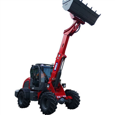 El cargador telescópico 825T de la rueda de la palanca de mando eléctrica articuló el cargador telescópico