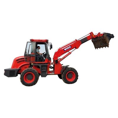 La buena movilidad Front Telescopic Wheel Loader 4WD con extiende el auge del cubo