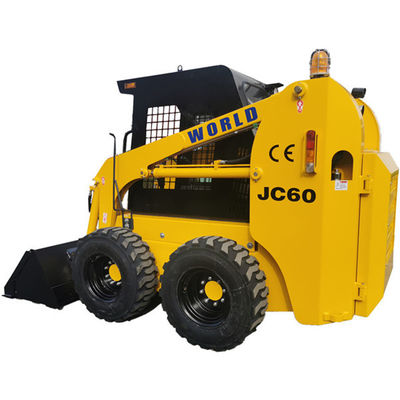 Color amarillo del cargador de la resbalón de 4WD Kubota con el accesorio multi de la función