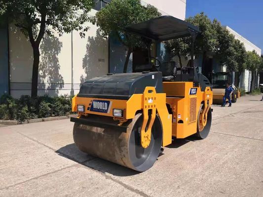 Marco articulado que vibra el solo rodillo 6000kg Mini Road Roller del tambor