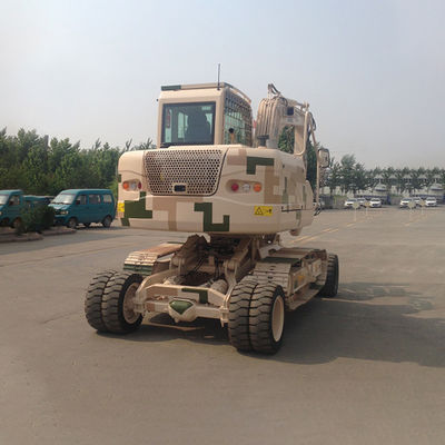 El excavador anticolisión Compact Flexible Yanmar del cargador de la rueda rodó el excavador