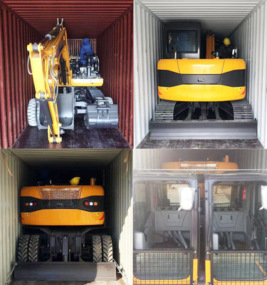 El excavador anticolisión Compact Flexible Yanmar del cargador de la rueda rodó el excavador
