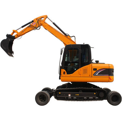 Excavador hidráulico Flexible Operation 8 Ton Mini Excavator de la correa eslabonada de la rueda