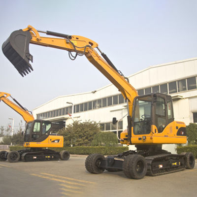 Excavador hidráulico Flexible Operation 8 Ton Mini Excavator de la correa eslabonada de la rueda