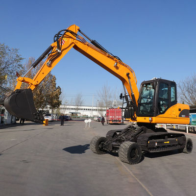 Máquina de Mini Excavator Yellow Hydraulic Excavator del motor de Yuchai pequeña