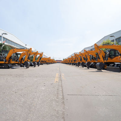 Máquina de Mini Excavator Yellow Hydraulic Excavator del motor de Yuchai pequeña
