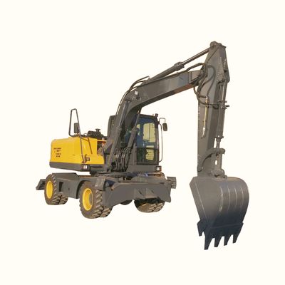 2200rpm rodó a Mini Excavator Bucket Wheel Excavator con Cummins Engine