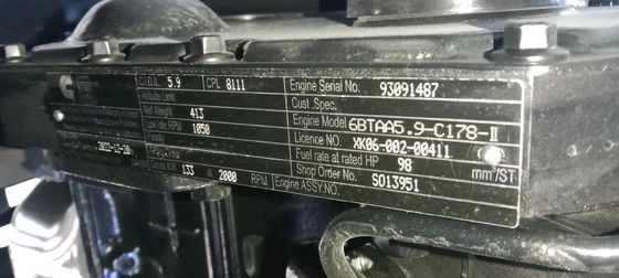 PC200 similar con Cummins Engine utilizó para el tipo excavador de la correa eslabonada del movimiento de tierras de la construcción
