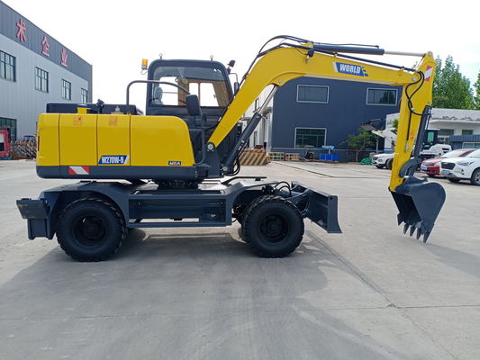 Mecánico Mini Wheel Crawler Excavator Bucket 0,2--.6cbm para el río limpio