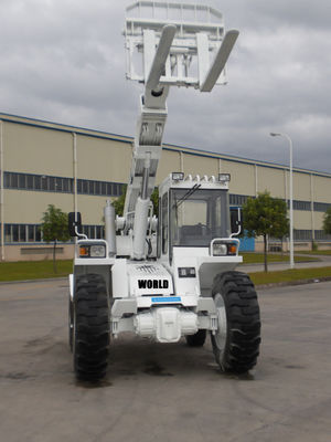 4 carretilla elevadora telescópica 4WD Telehandler de la carga telescópica del controlador 2.5T del motor diesel de la impulsión EPA de la rueda