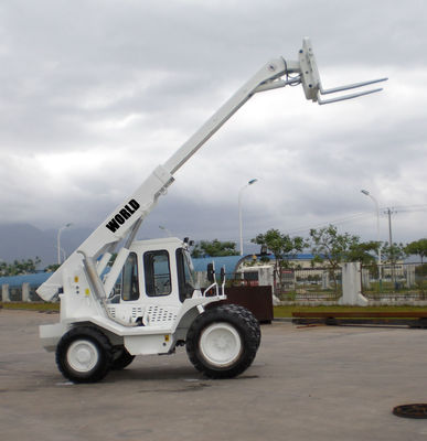 4 carretilla elevadora telescópica 4WD Telehandler de la carga telescópica del controlador 2.5T del motor diesel de la impulsión EPA de la rueda