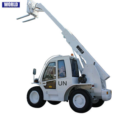 Telehandler accionado motor con controles de la palanca de mando