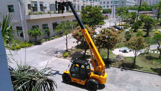 carretilla elevadora telescópica diesel los 7m de dirección de cuatro ruedas del controlador de 3T 4T el 14m Telehandler