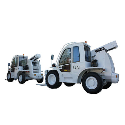 Telehandler accionado motor con controles de la palanca de mando