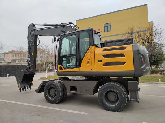 Excavadora mini con rodillas de recolección de madera de 0,6 a 0,8 cbm para ingeniería municipal