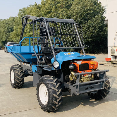Eje delantero 4WD Tractor de aceite de palma Base de ruedas 2150 mm y Eje trasero 4WD