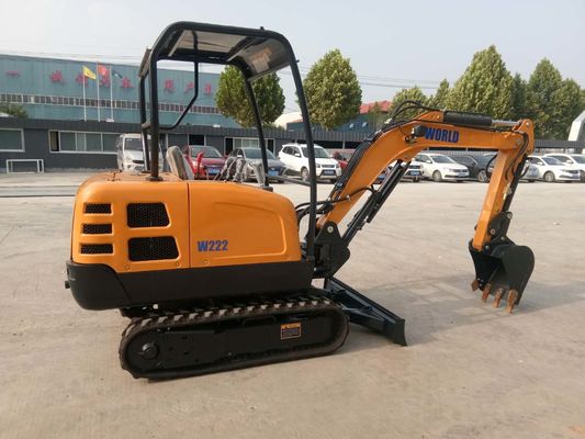 Excavadora compacta Mini Crawler con profundidad de corte de la hoja de 310 mm 2200kg Cubo 0.1-0.3cbm