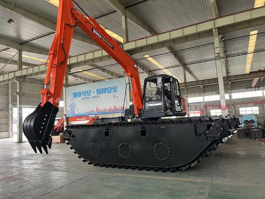 Excavadora anfibia HK150SD con 0,25 a 0,5 M3 máquina de limpieza de ríos de largo alcance