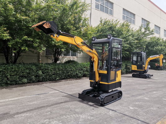 mini excavadora de 0,02 a 0,5 M3 peso de operación 1000kg de caucho o de acero