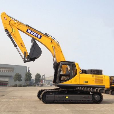 Excavador Yellow Mini Hydraulic Excavator del neumático de goma del marco de la seguridad