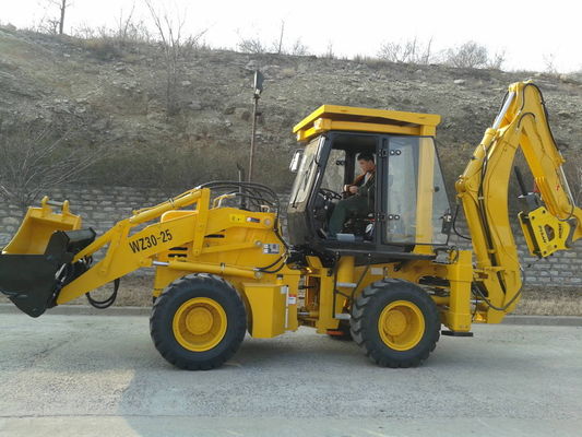 El cargador de la rueda de la retroexcavadora 75KW distribuyó racional la retroexcavadora del cargador del tractor