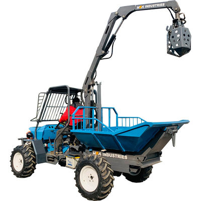 Eje delantero 4WD Tractor de aceite de palma Base de ruedas 2150 mm y Eje trasero 4WD