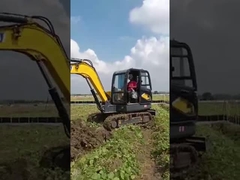 2200kw Mini Crawler Excavator Yellow Color Mini Excavator micro